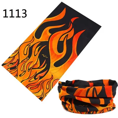 Fire  Seamless Headscarf  Bicycle Motorcycle Riding Turban Novelty Bandanas Magic Headband Veil Multi Scarf Scarves