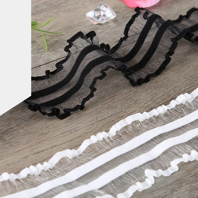 5 Yards Small lace webbing DIY swimsuit underwear elastic band skirt elastic band