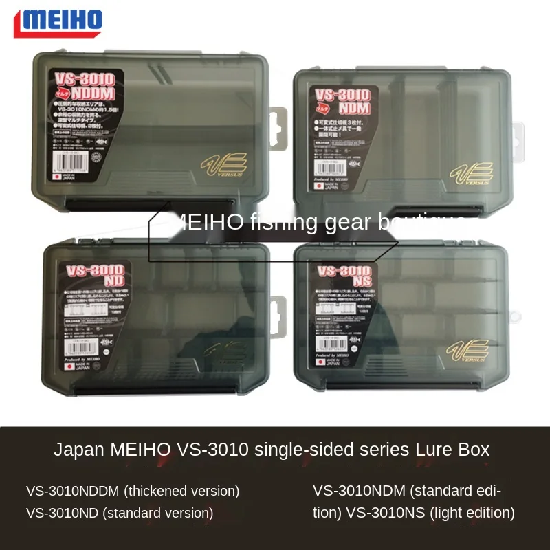 

100% Original Japan MEIHO VS-3010 Bait Box Soft Bait Box Fishing Tackle Box Lure Bait Storage Boxes Plastic Case