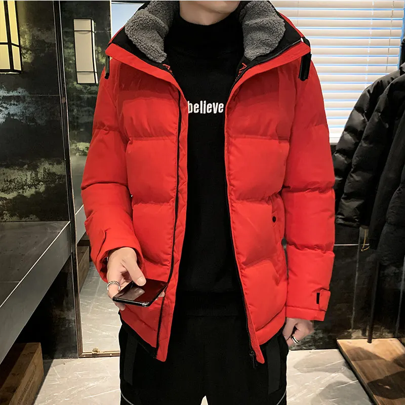 2021 New Winter Men\'s Fashion Male Overcoat Parkas Windbreaker Casual Jacket Thick Classic Windproof Long Sleeve Business Hombre