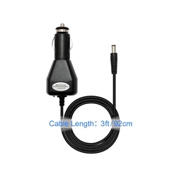 12.6V/1A DC 5.5mm x 2.1mm Car Charger Adapter for 3S 12V Rechargeable Li-ion Batteries, Black