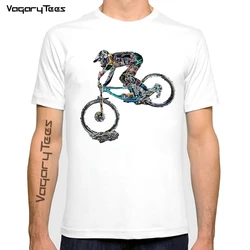 Bicycles MTB Print t shirt Summer Men t-shirt downhill biking Print Casual Heartbeat stimulation exercise Male Harajuku tshirt