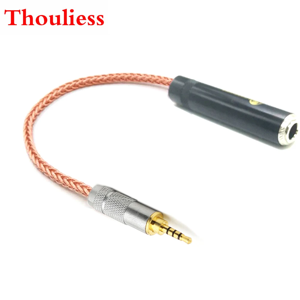 

Thoulies HIFI Single Crystal Copper 2.5mm TRRS Balanced Male to 6.35mm TRS 3pin Female Audio Adapter Cable 2.5mm to 1/4 6.35mm