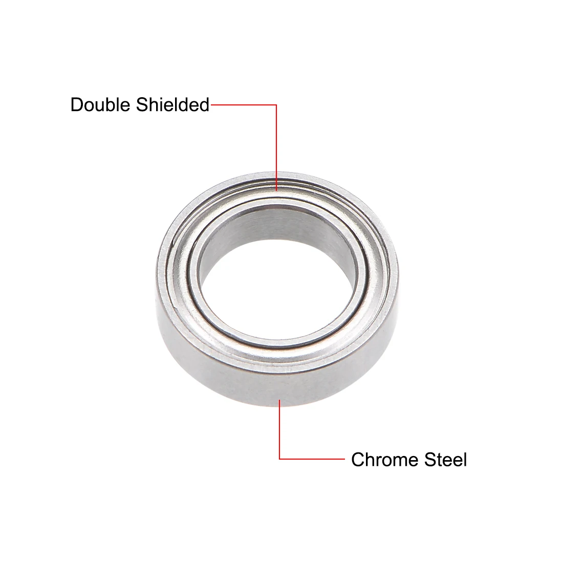 uxcell 5pcs MR117ZZ Deep Groove Ball Bearing 7x11x3mm Double Shielded Chrome Bearings