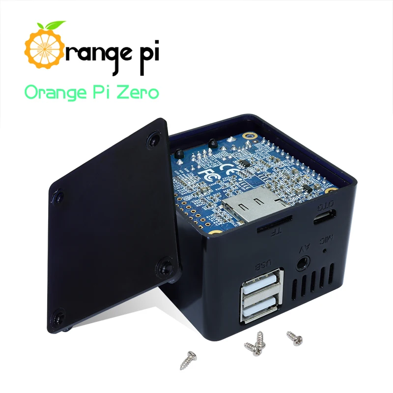 Placa de expansión Orange Pi Zero/Zero LTS, carcasa negra de ABS, se puede sostener junto con placa de expansión, fácil de instalar