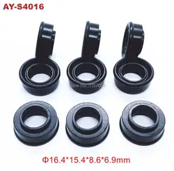 free shipping 100pieces fuel injector rubber seals for keihin multiport fuel injector service Kits AY-S4016 16.4*6.9*9mm