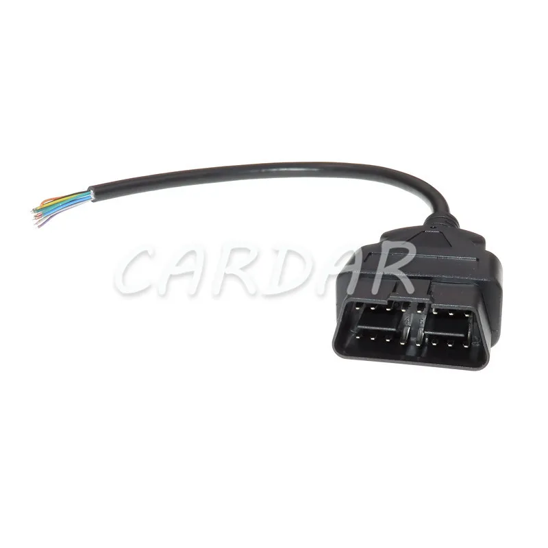 1 Set 16 Pin OBD2 OBD-II J1962M Auto Car Accessories AC Assembly Diagnostic Extension Cable Wiring Harness Connector