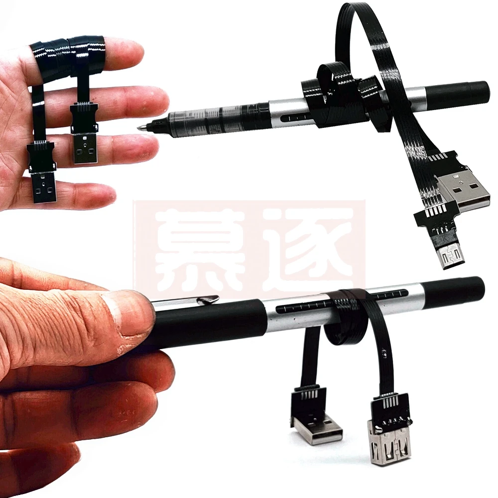 FPV رصد القياسية مايكرو البسيطة USB سوبر Flache مرنة الشركة العامة للفوسفات Lade كابيل 90 غراد USB-C مايكرو USB الفرقة كابيل