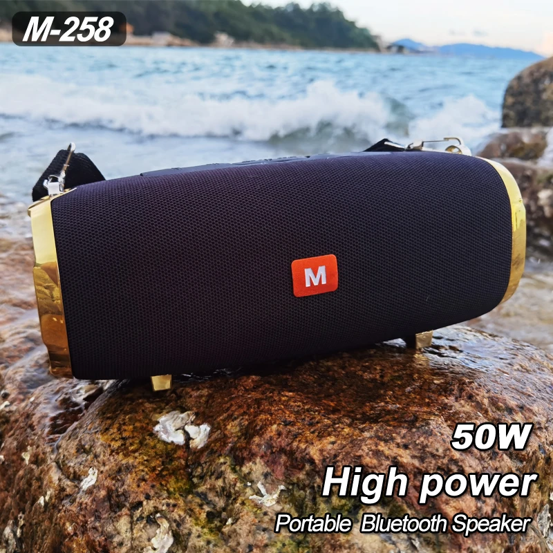 Nowy 50W głośnik Bluetooth kolumna bezprzewodowy głośnik przenośny Music Center bas Stereo Subwoofer wsparcie/TF/FM/Radio/USB
