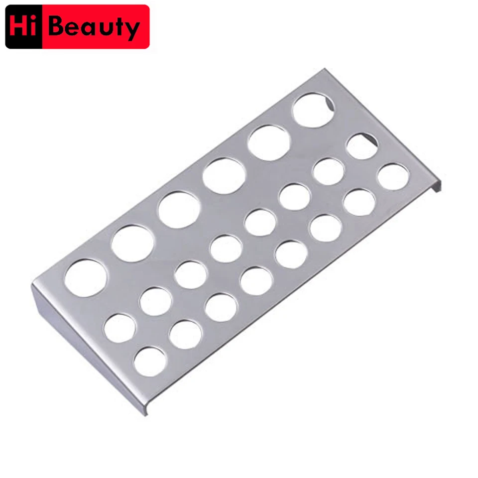 Stainless Steel Rectangle Cover Tattoo Ink Pigment Cups Caps Stand Holder Storage Container Standing Rack Tattoo Accessories