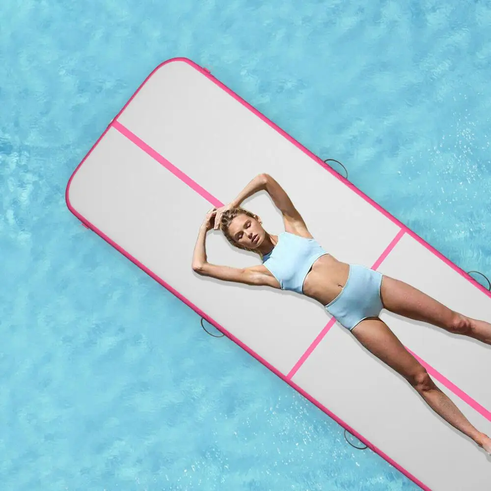 300x100x10 ซม.Inflatable ยิมนาสติกโยคะ Pad Air Track ชั้น Airtrack Tumbling เสื่อโยคะสําหรับ Home ยิมนาสติกการฝึกอบรม