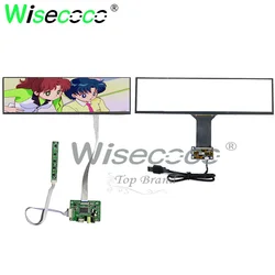 Wisecoco 12.6 inch1920x515 IPS touch screen with driver suitable for PC Aida 64 display Shelves Booking System display