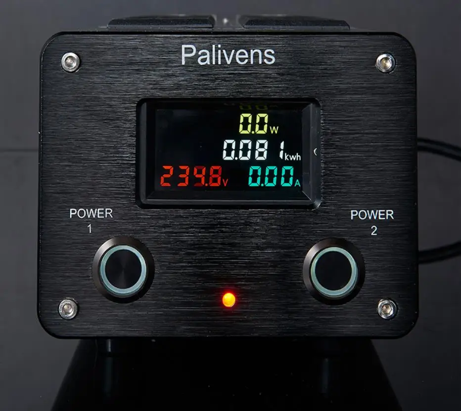 The Latest Palivens P20 NEW model 2 road switch 3000W 15A AC power outlet Advanced filter Audio protect filter