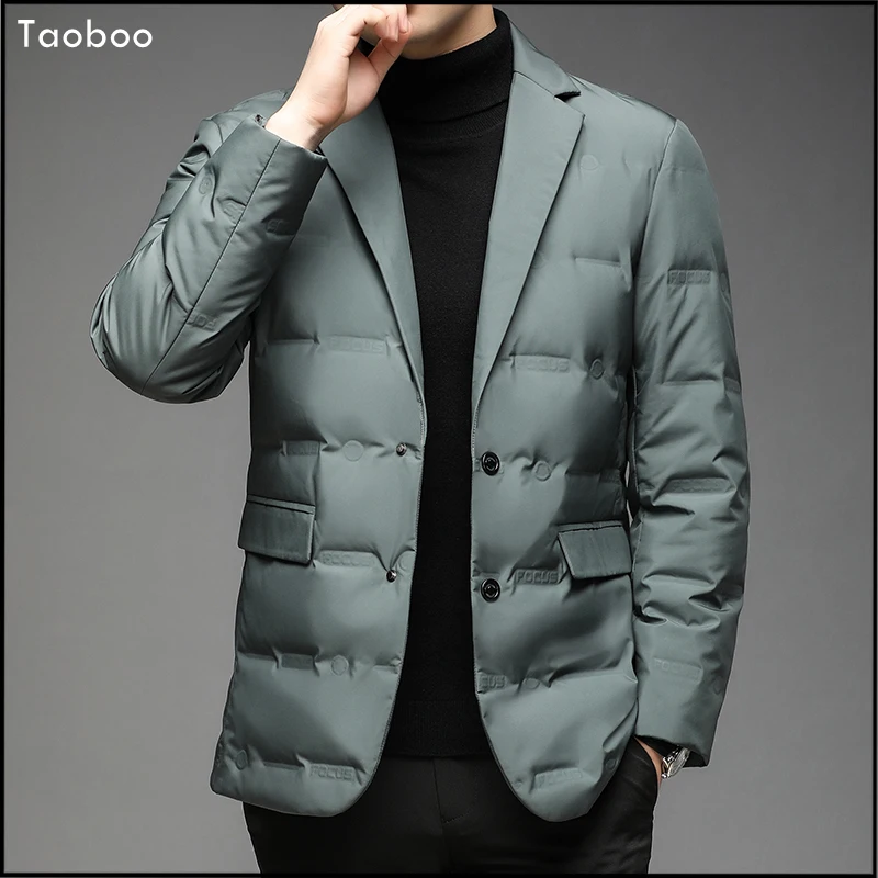 Chándal informal para hombre, chaqueta de plumón, cortavientos, Parka canadiense, moda de negocios, invierno, 2021