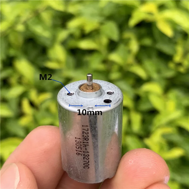 Round 130 DC Motor DC 3V-6V 3.7V 5V Micro Mini Small 1723 17mm Motor Precision Servo Steering Gear Accessories  Toy Boat Car