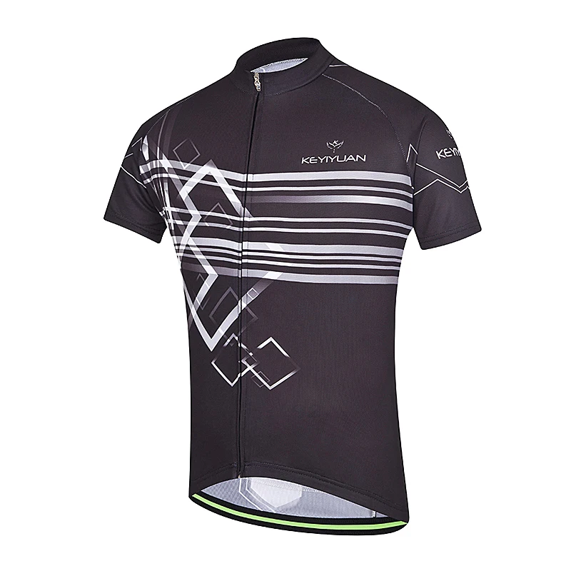 

KEYIYUAN Summer Short Sleeve Jersey Men Road Cycling Shirt Top Mountain Bike Uniform Ropa Ciclista Hombre Verano Camisa MTB