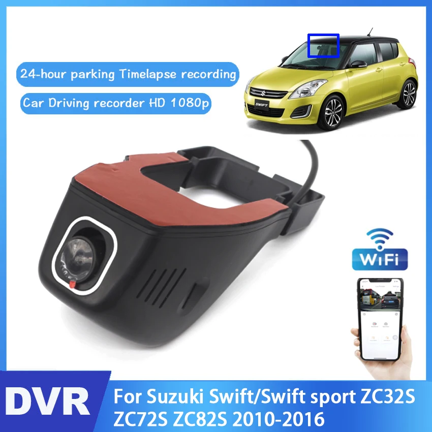 HD Car DVR Camera Dash Cam 24H Night Vision For Suzuki Swift/Swift sport ZC32S ZC72S ZC82S 2010 2011 2012 2013 2014 2015 2016