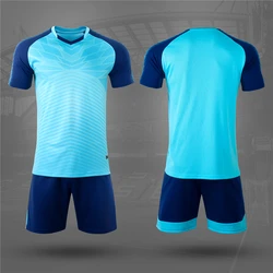 Uomini bambini set da calcio manica corta divise da pallavolo maglie da calcio magliette da allenamento di squadra Kit sportivo abbigliamento tuta traspirante