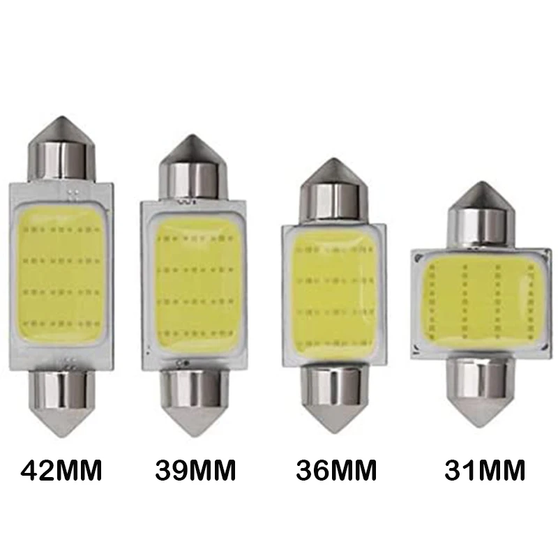 Girlande 31mm 36mm 39mm 41mm C5W C10W LED COB 12SMD 12V Helle Weiße Lampe für auto Innen Dome Lesen Kennzeichen Led Licht