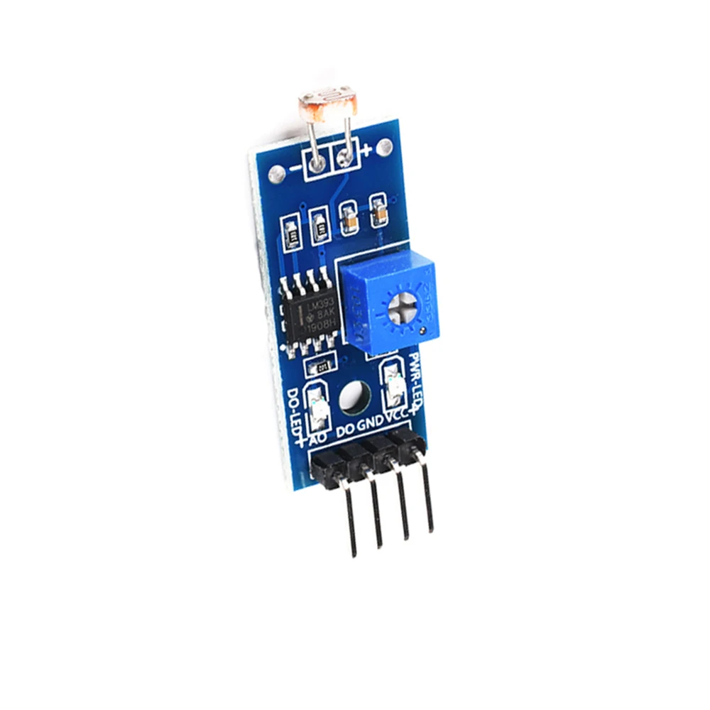 Photosensitive Brilho Resistência Módulo Sensor, Intensidade Luz Detectar, Módulo Resistor para Arduino, Kit DIY, 4PIN, LM393, 1Pc