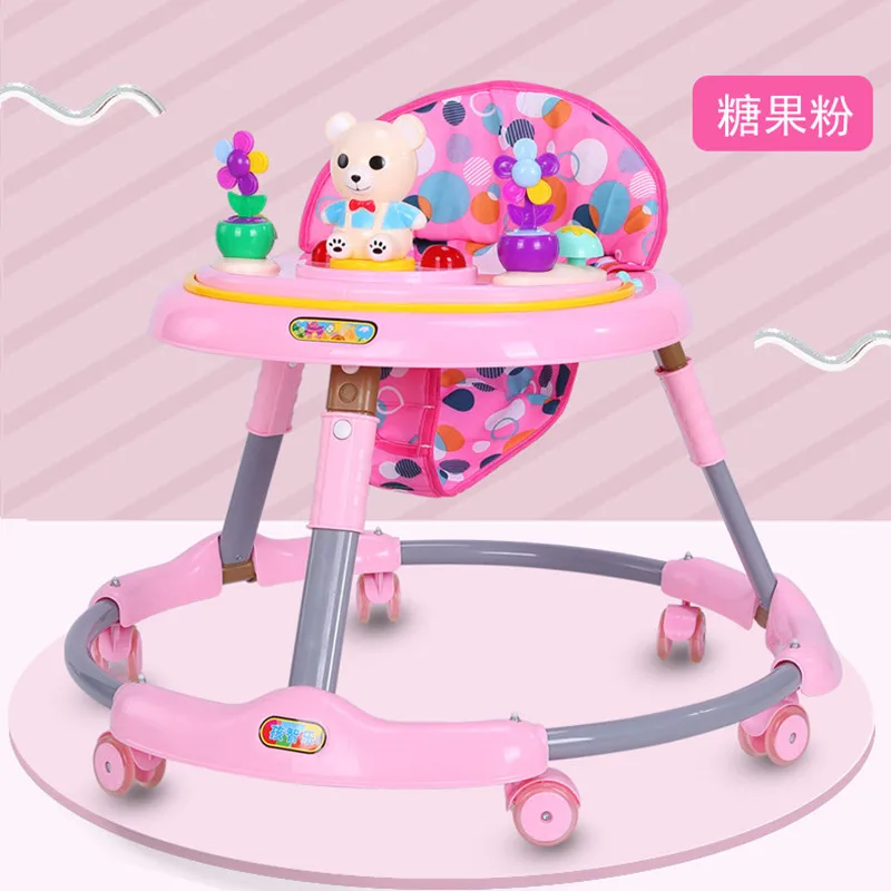 Baby walker multifunctional foldable anti-rollover anti-O leg 6-18 months