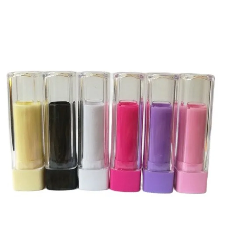 

100pcs/lot 9mm High Grade Square Shape Lipstick Tube, Plastic Small Lip Balm Container, DIY Mini Empty Lipstick Rouge Tube