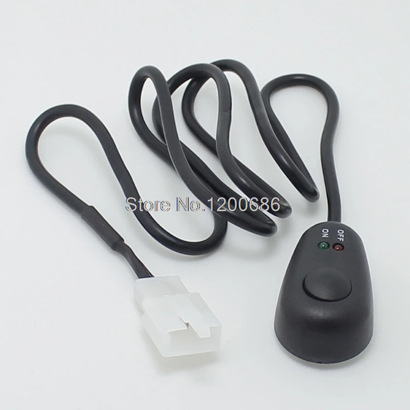 70CM LED Micro Bug Push Button Toggle Switch Wire Harness