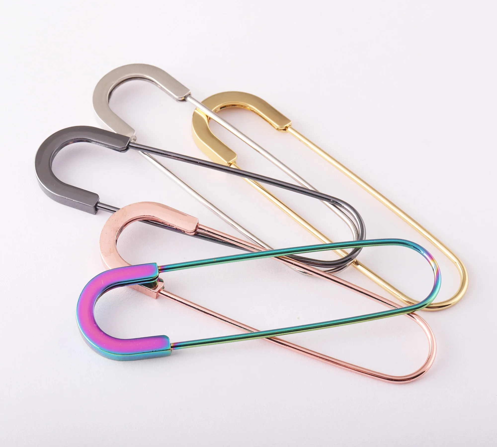 Large Kilt Pins 80mm Charming Safety Pins Rainbow Craft Findings Metal Brooch Safety Pins DIY Sewing Tools Accessories