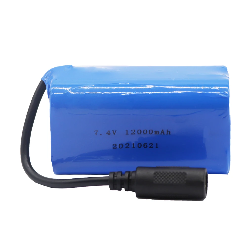 7.4V 12000Mah 6000Mah Lipo Battery with Charger For T188 T888 2011-5 V007 C18 H18 Remote Control RC Fishing Bait Boat toys Parts