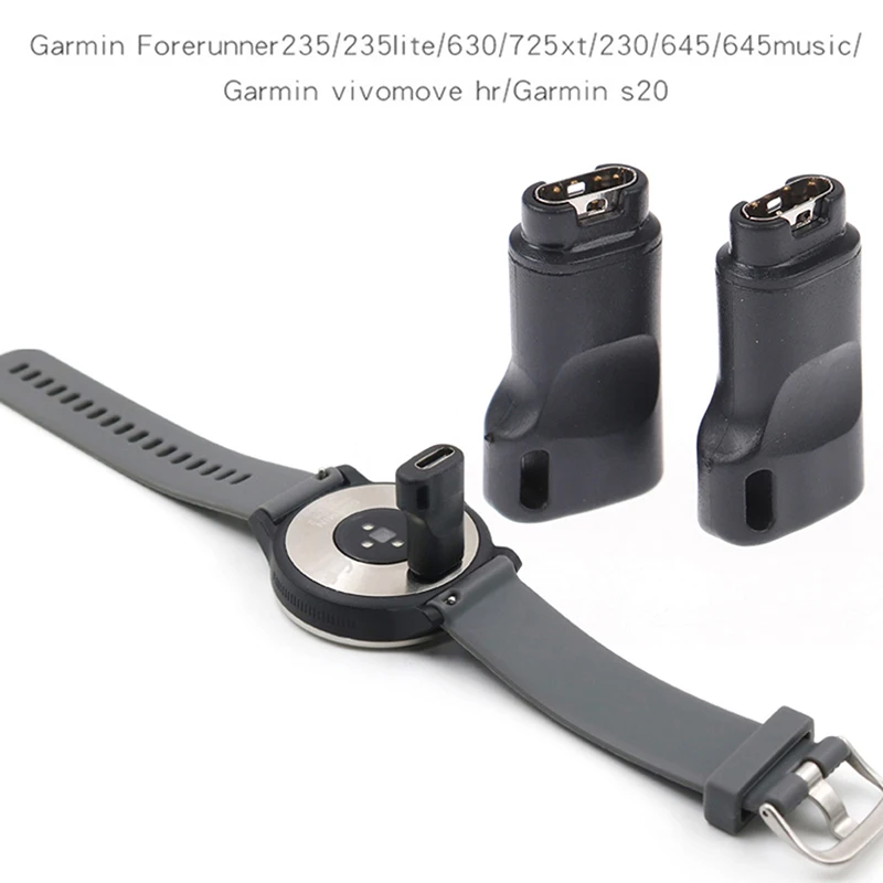 Micro Usb/Type-c To Charging Adapter For Garmin Fenix 5/6 Watch Charge Converter