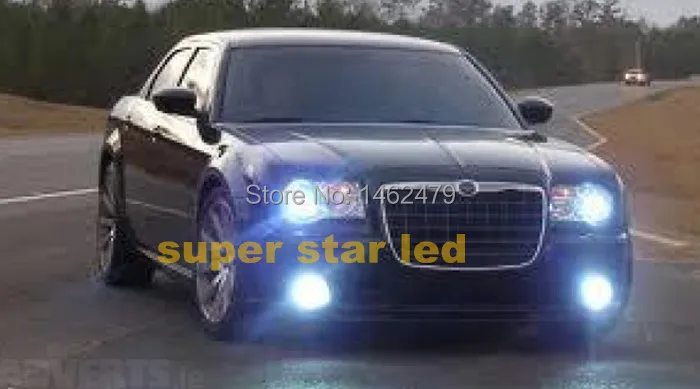 Pair  White  H10 9140 9145  XBD  Chips LED  Fog light  DRL  Bulb For  Chrysler 300 C Sebring PT  Dodge Magnum Cruiser