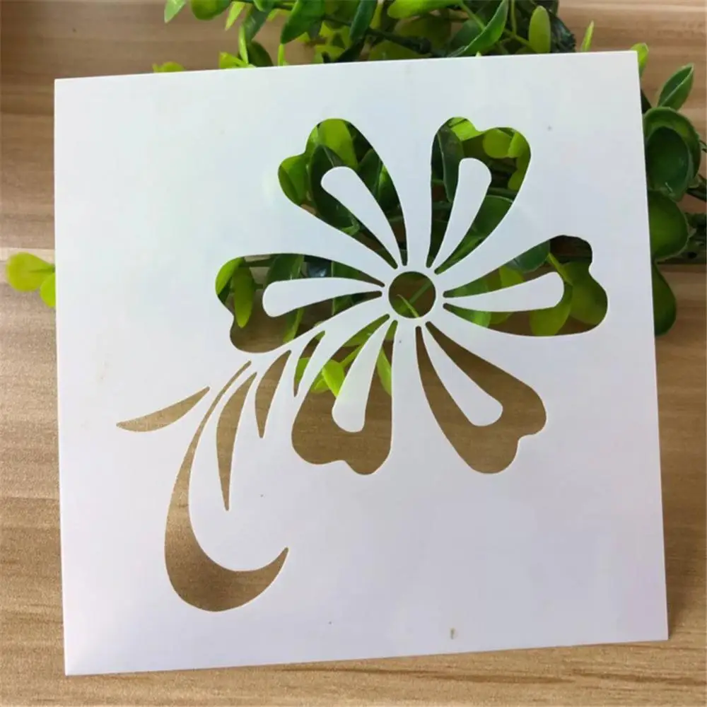 Estêncil para paredes artesanato flores flores pintando scrapbooking estampando estêncil Journ Journ