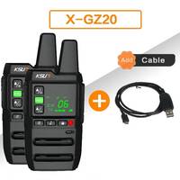 KSUN TFSI Walkie Talkie 2 Pcs included Wireless Set Ham Amateur Radio Receiver Station Walkie Talkie Mini Pmr Two-way Radio GZ20