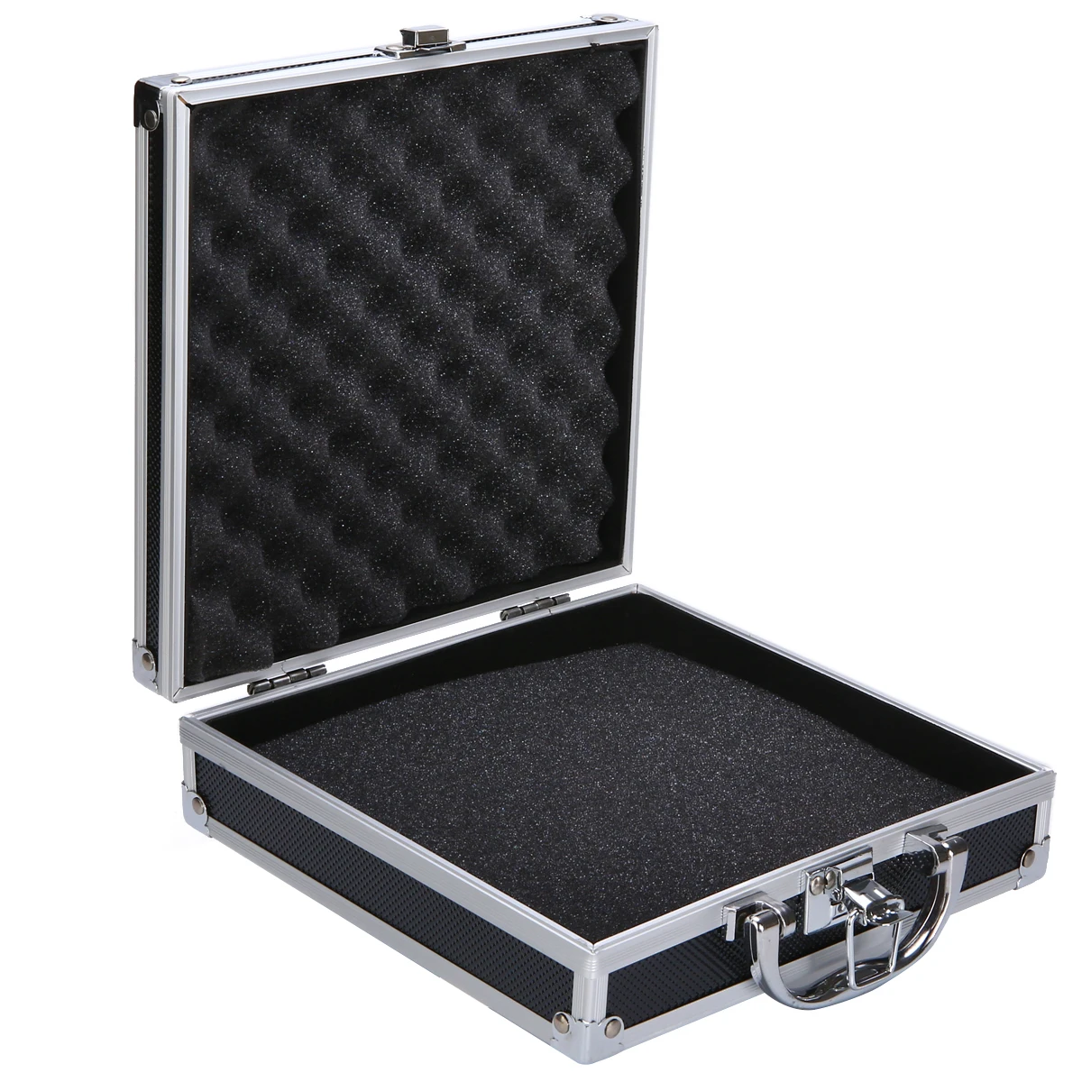 Portable Aluminium Alloy Handheld Box Tool Storage Flight Case Organizer +Sponge