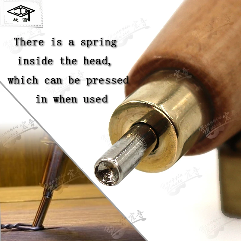 Piano string installation tool, piano string hanger, piano string replacement tool.