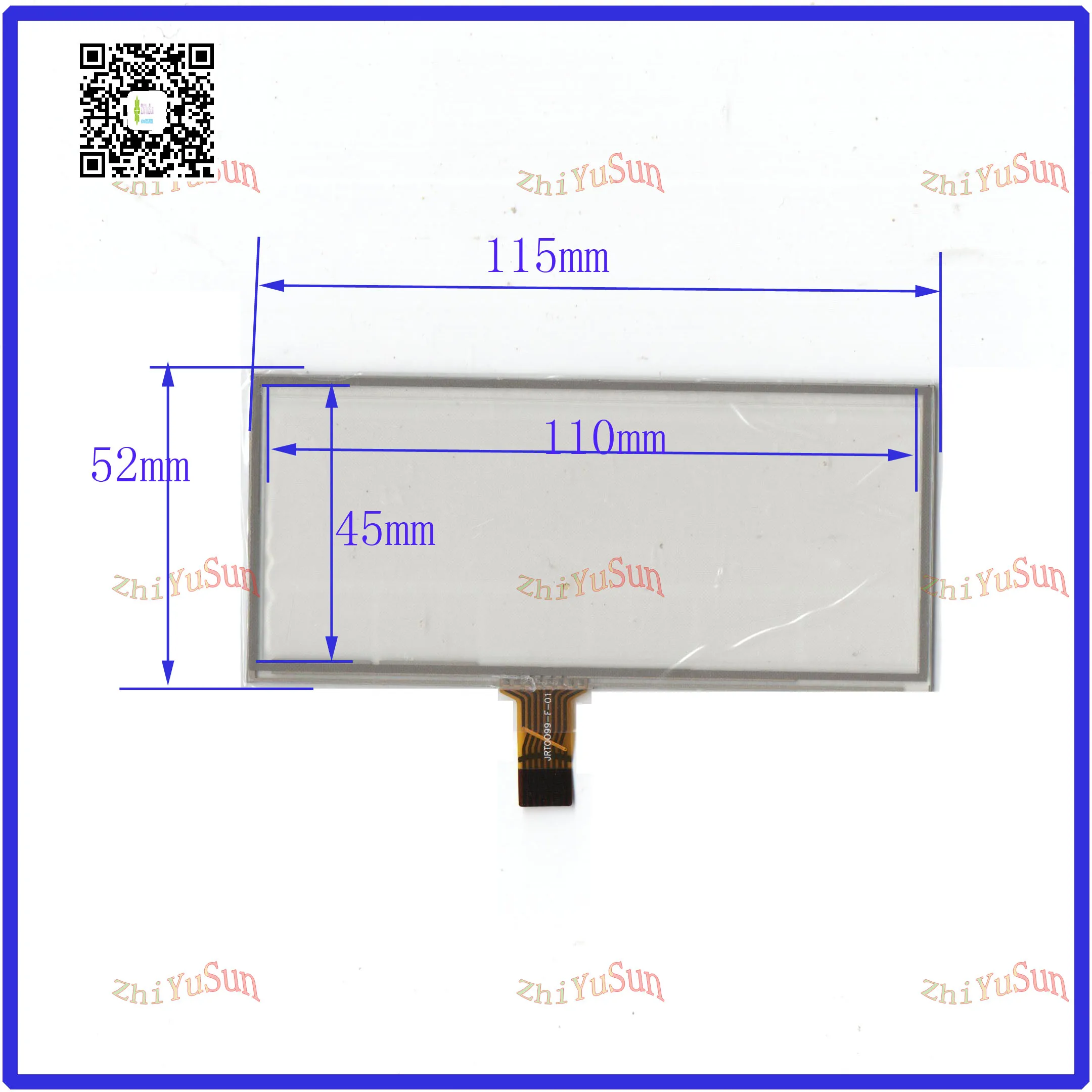 

ZhiYuSun JRT0099 this is compatible 3.5 inch Touch Screen resistive USB touch panel TOUCH SCREEN 115*52mm