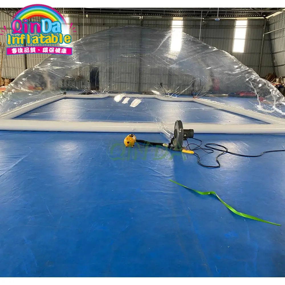 

Inflatable Clear Large Dome Tent / Transparent Inflatable Swimming Pool Cover Bubble Tent For Sale