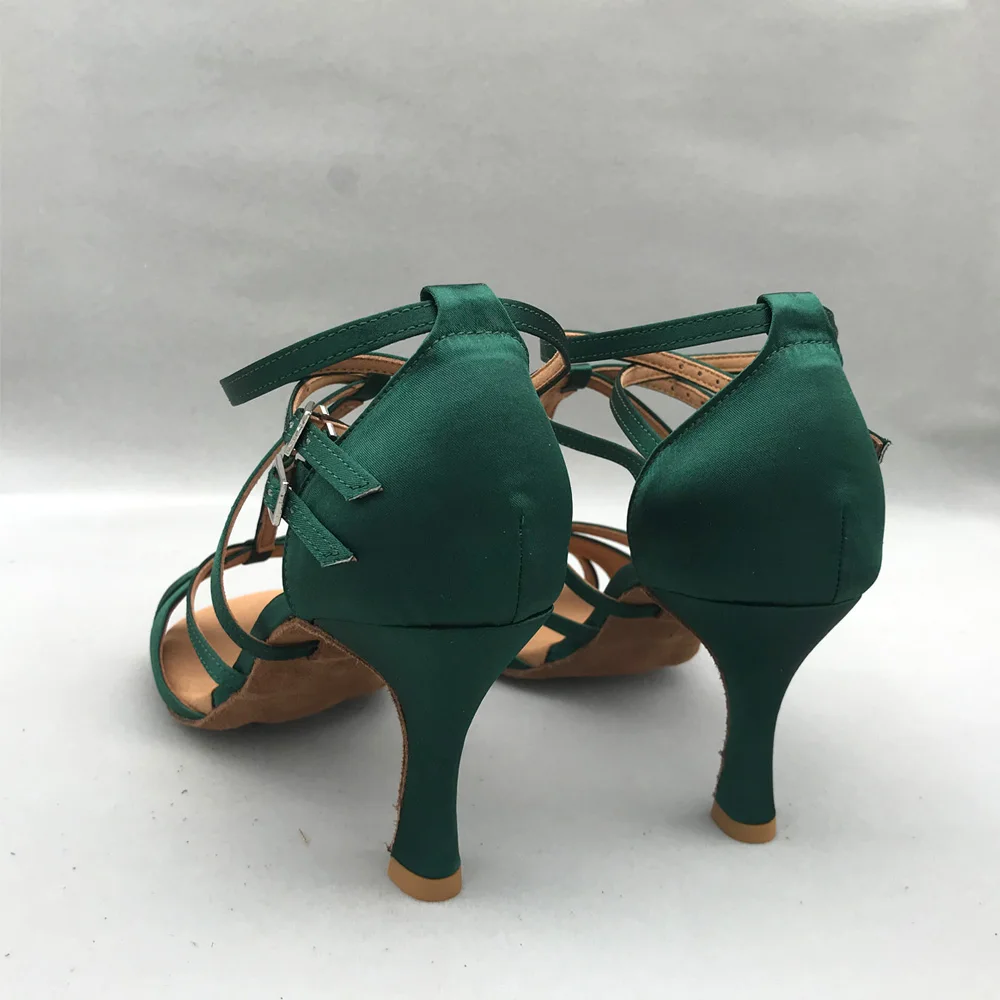 8.5cm heel Latin Dance Shoes For women Salsa shoes pratice shoes comfortable latin shoes MS6232DGS low heel high heel available