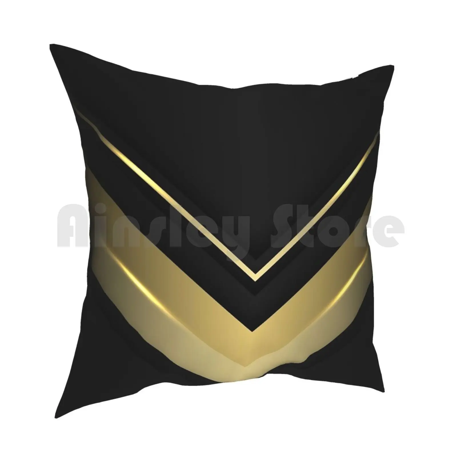 Futuristic Gold Arrow Design Modern Pillow Case Printed Home Soft DIY Pillow cover Futuristic Superhero Gold And Black