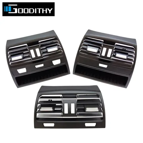 Car Fresh Rear Air Conditioner AC Vent Grille Panel Outlet Cover Trim For BMW 7 Series F01 F02 750I 750Li 64229118249 2009-2016