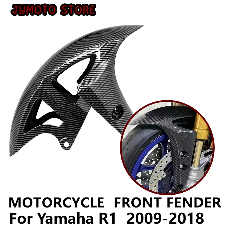 

Motorcycle Front Fender Accessories For Yamaha YZF R1 2009-2018 R6 2017-2020 ABS Imitate Carbon Fiber Splash Fairing Mudguard