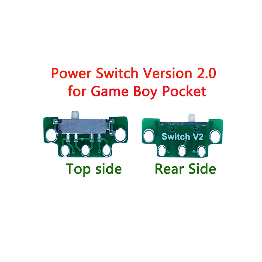 

20pcs High quality Power on off switch version 2.0 for GBP for game boy pocket switch repair replacement