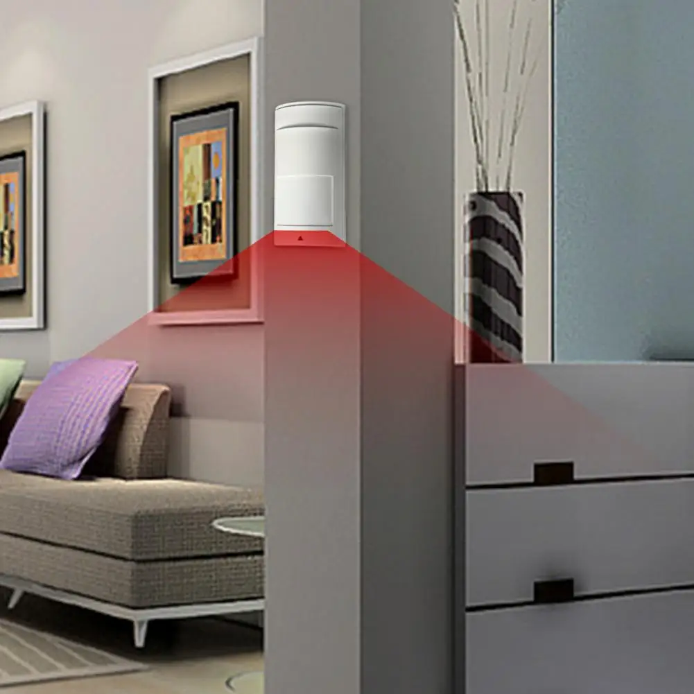 ホーム盗難防止アラーム,電子レンジ,デュアル赤外線検出,壁掛け型,調整可能,屋内用