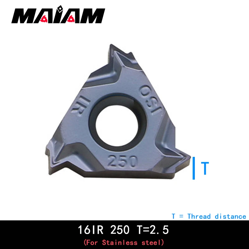 Inserções rosqueadas de alta qualidade 16IR iso 150 200 250 300 ferramenta de torneamento cnc inserção de rosca interna para aço inoxidável