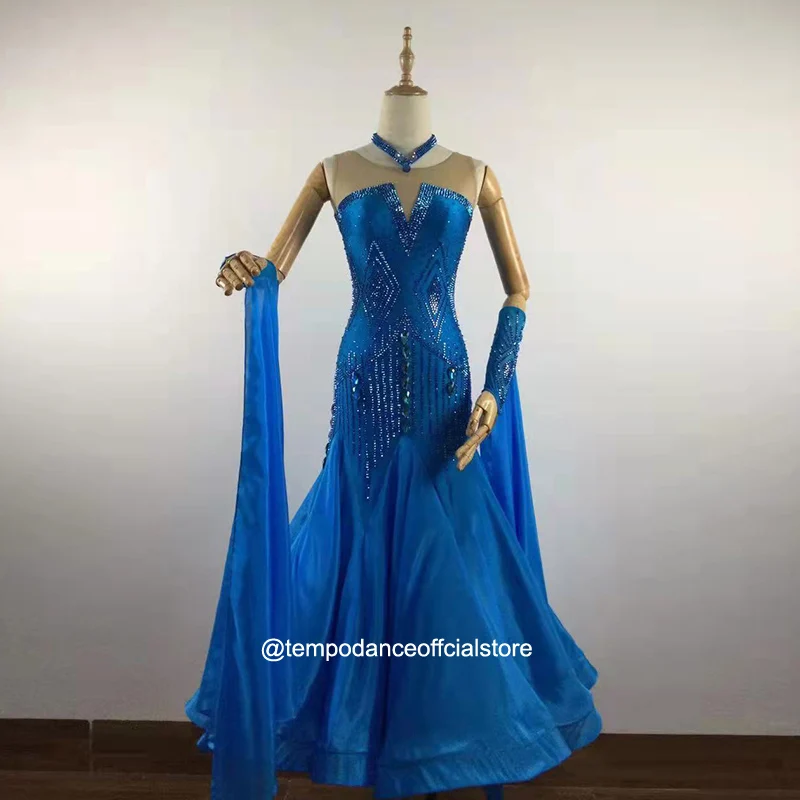 Ballroom Competition Dance Dresses Custom Made Women Ballroom Dancing Wear Modern Flamenco Waltz Ballroom Dance Costumes