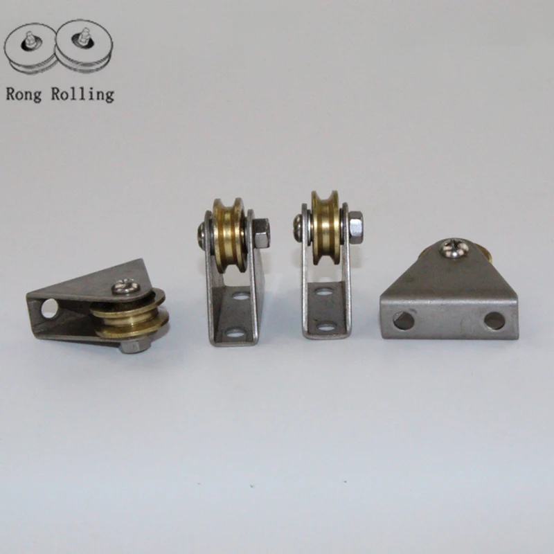 Copper plated steel roller bearing with 304 stainless material suppor for steel rope,sliding rollers/pulleys/wheels.