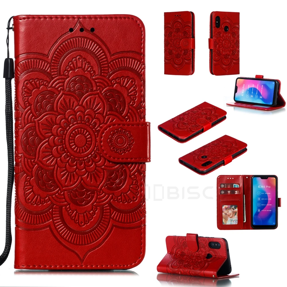 Flower pattern Flip Case For Xiaomi Mi A3 A2 Lite 9 9T RedMi Note 7 6 8 Pro 8T 9S 9A 10 7A 8A 9C NFC Wallet Leather Phone Cover