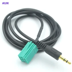 Samochód Mini ISO 6Pin męska wtyczka przewód Aux wtyczka dla Renault Radio dla Clio Master Espace Twingo Kangoo Scenic Laguna 3.5mm 1.5m KOJDL