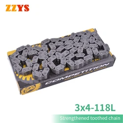 3x4 118L 118 Link 450cc Motorcycle Timing Chain For Yamaha YFZ450 YFZ YZ 450 YZ450F YZ450F For Honda 14401-MAN-621 14401-MN1-671