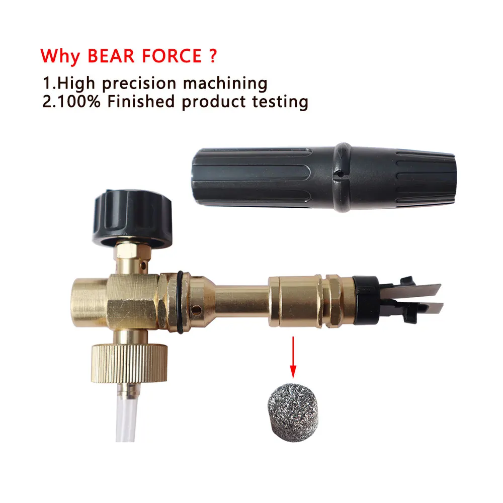 Gerador de espuma de sabão de alta pressão, canhão de espuma, lança de espuma de neve, lavagem de espuma de carro para lavor vax bauker, lavadora de pressão